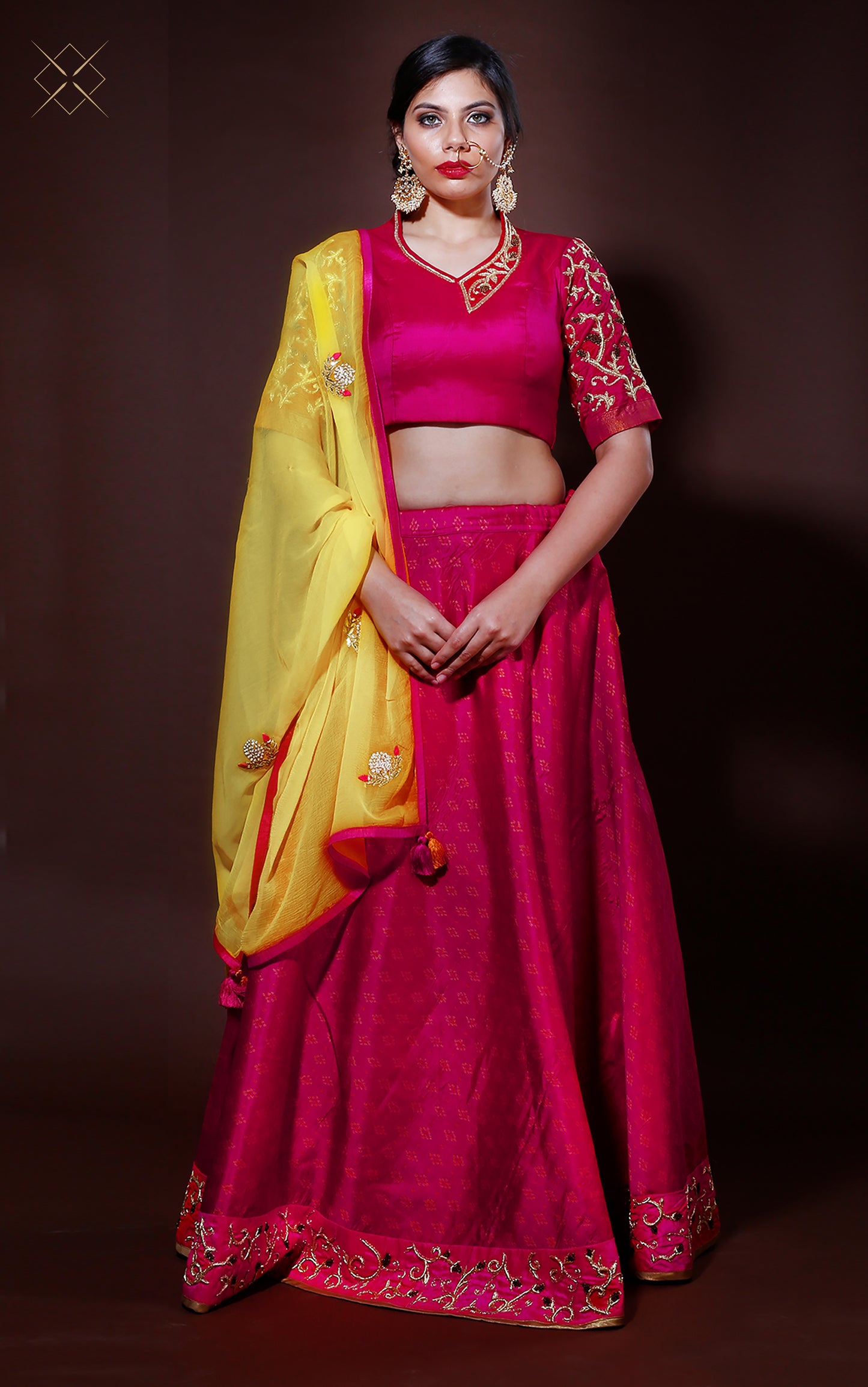 Pink Patoda Lehenga Set