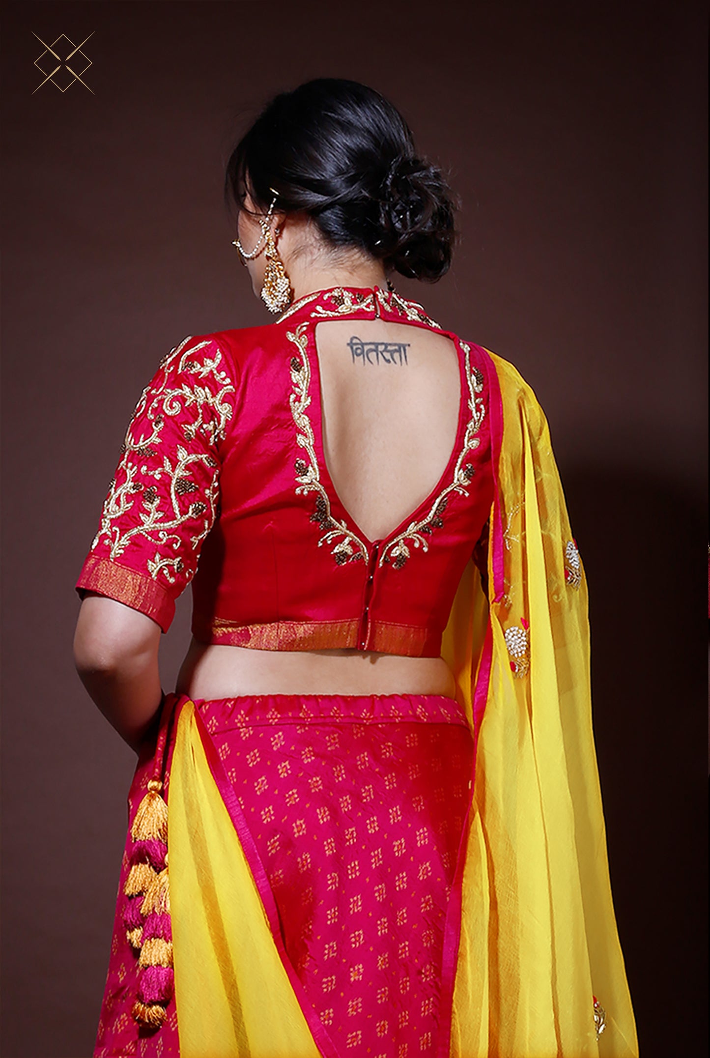 Pink Patoda Lehenga Set