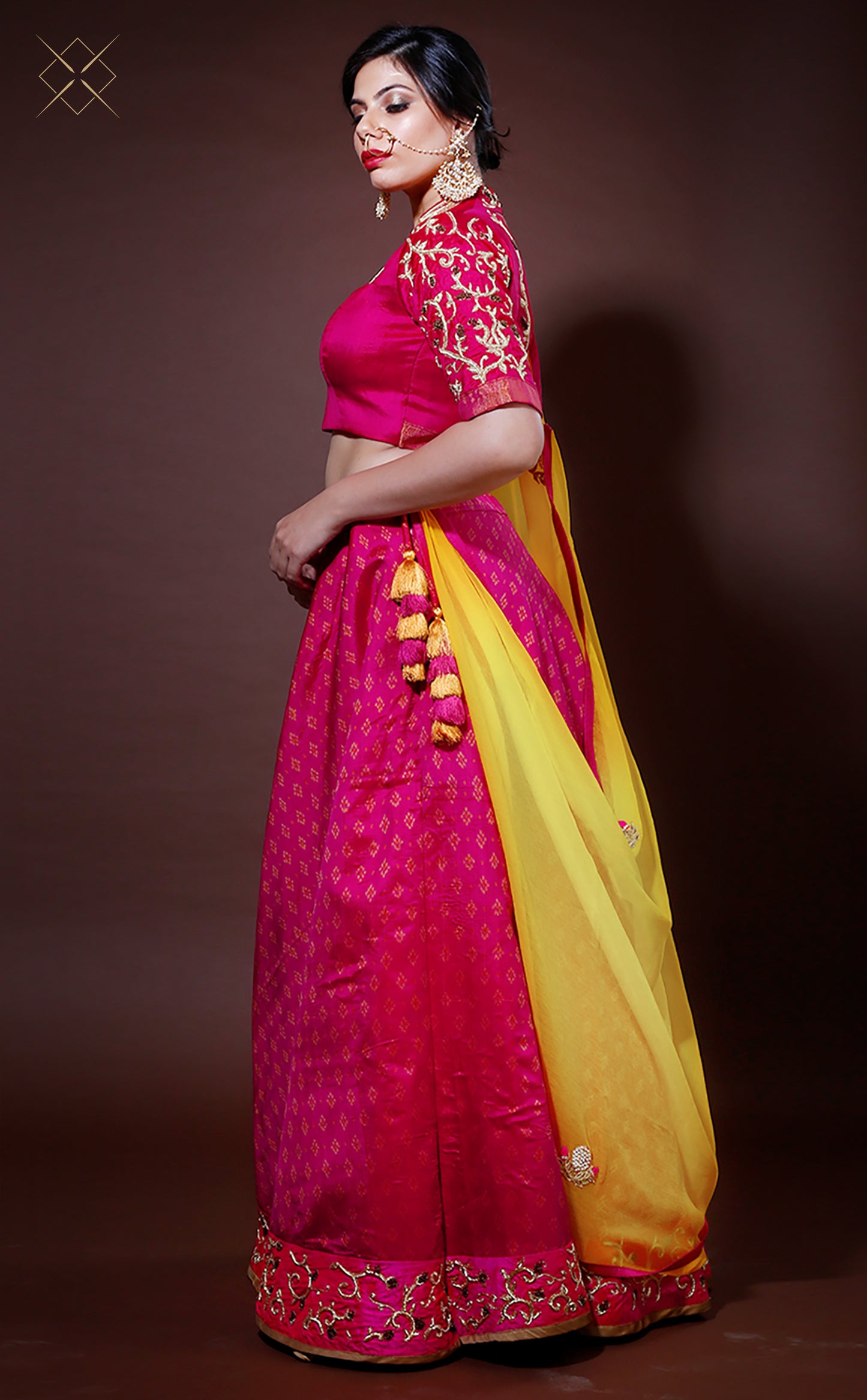 Pink Patoda Lehenga Set